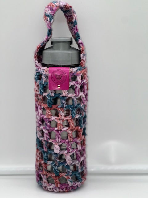 SUNSET MULTI-COLOR Crochet Bottle Holder