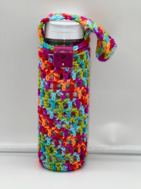 FIESTA MULTI-COLOR Crochet Bottle Holder 2